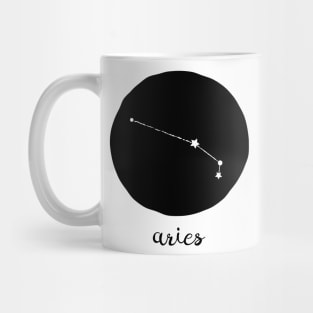 Aries Zodiac Constellation Astrological Sign Celestial Art Design Mug